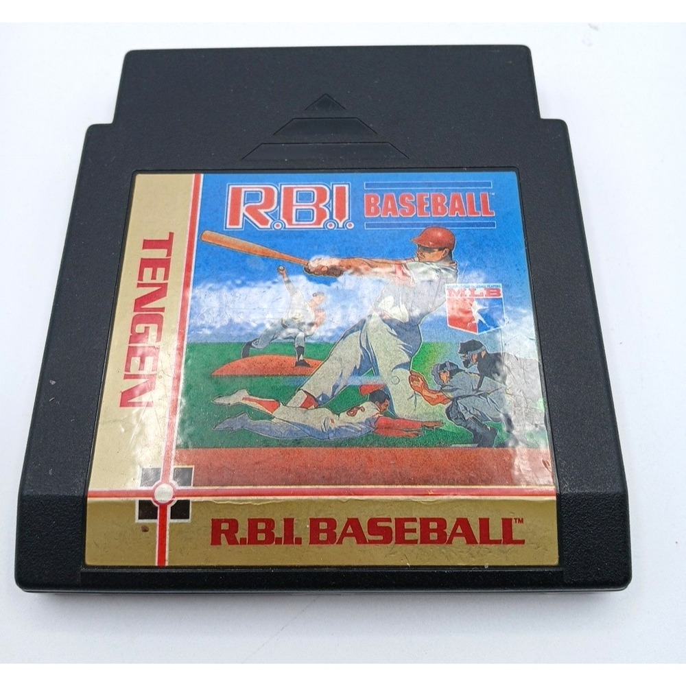 Tengen RBI Baseball Authentic NES Nintendo Game Cartridge Tested Working